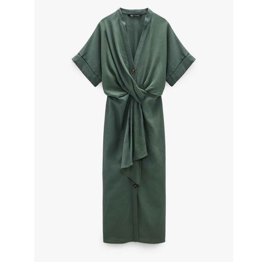 Zara Green Midi Dress